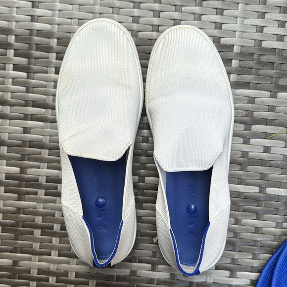 Rothy "The Original" Bright White Slip on Sneaker - Picture 3 of 12
